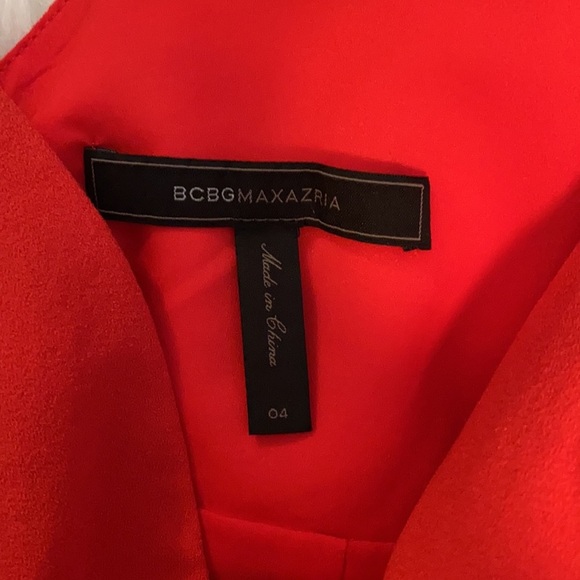 BCBGMaxazria Yazmin Crepe Midi Cocktail Dress - Picture 13 of 14